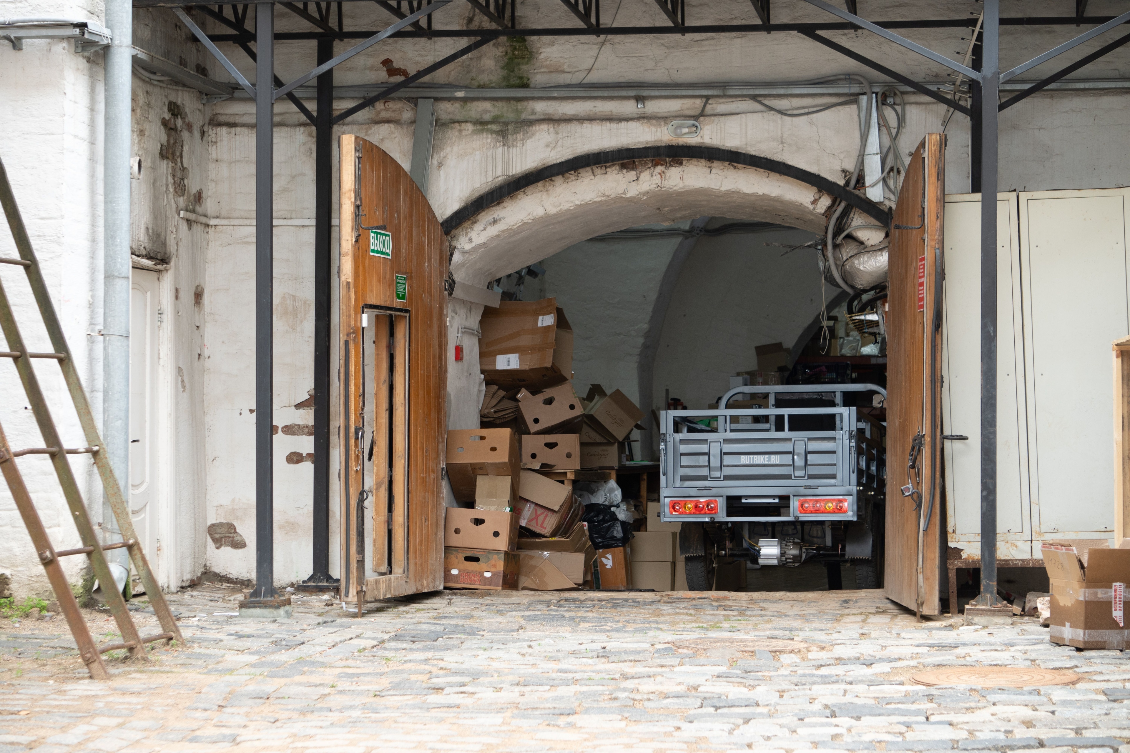 Shipped and Delivered tracked as stages inside the same system that handled the quote, closing the gap after a door leaves the bay.
